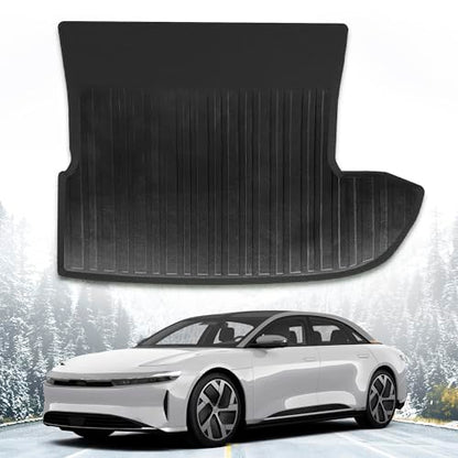 Premium Cargo Liner for Lucid Air 2022-2026 Sedan - 100% Protection - Custom Fit Car Trunk Mat - All-Season Black Cargo Mat - 3D Shaped Laser Measured Trunk Liners for Lucid Air
