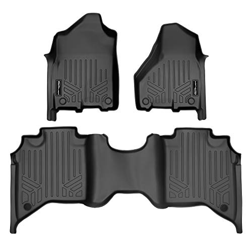 SMARTLINER Custom Floor Mats 2 Row Liner Set Compatible with 2019-2025 Ram 2500