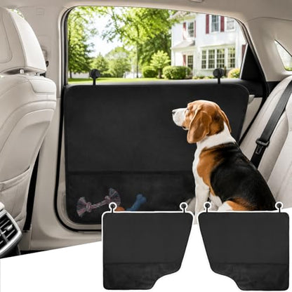Covzoe 2 Pack Dog Car Door Protector, Waterproof Scratch-Resistant Vehicle Door Covers, Washable Pet Vehicle Door Guard, Secure Fit for Cars, Trucks, SUVs