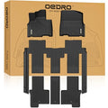OEDRO Floor Mat Fit for 2022-2025 Kia Carnival MPV (Only Fits 8 Passenger Models, Fits EX/SX/LX w seat Package, Does NOT Prestige Models), 3 Row All Weather TPE Accessories - style: 22-26 Carnival MPV 1st, 2nd & 3rd Row