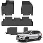 Auxko All Weather Floor Mats Fit for Nissan Pathfinder 2022-2025 2026(8 Seaters) / Infiniti QX60 (7 Seaters) TPE Rubber Liners Set All Season Guard Odorless Anti-Slip Floor Mats - size: 1) pathfinder 8p & qx60 7p|2022-2026|floor mats B