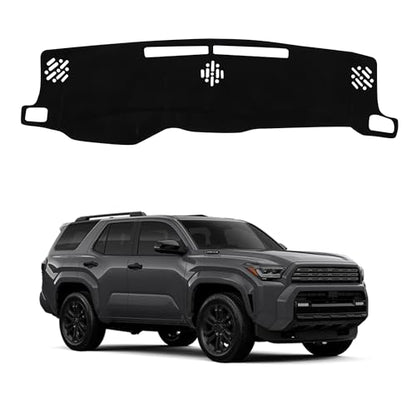 YYCKE Dash Cover Mat Dashboard Mat Custom Fit for 2025 2026 Toyota 4Runner / 2024 2025 2026 Toyota Tacoma Accessories Dashboard Pad Carpet Protector - size: Toyota 4Runner 2025 2026