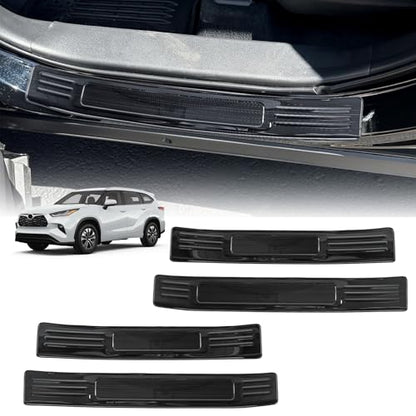Door Sill Protector for Toyota Highlander 2020-2026 Stainless Steel Door Sill Guards