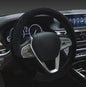 Winter 38cm Premium Soft Short Fur Car Steering Wheel Cover High-Density Warm Plush Steering Wheel Protector Cover Black - color: Black