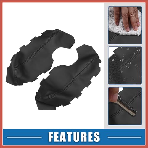 ACROPIX Car Front Door Panel Armrest Cover Interior Door Trims for Nissan Altima Sedan 2007-2012 Black 1 Pair Car Parts
