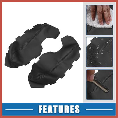 ACROPIX Car Front Door Panel Armrest Cover Interior Door Trims for Nissan Altima Sedan 2007-2012 Black 1 Pair Car Parts