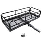 60" x 24" x 13" Hitch Cargo Carrier, 600 Lbs Heavy Duty Folding Luggage Rack for SUV & Truck, Steel Mesh Cargo Carrier Hitch Mount Fits 2" Receiver, Powder Coated Vehicle Cargo Basket - color: 60x24x13 inch