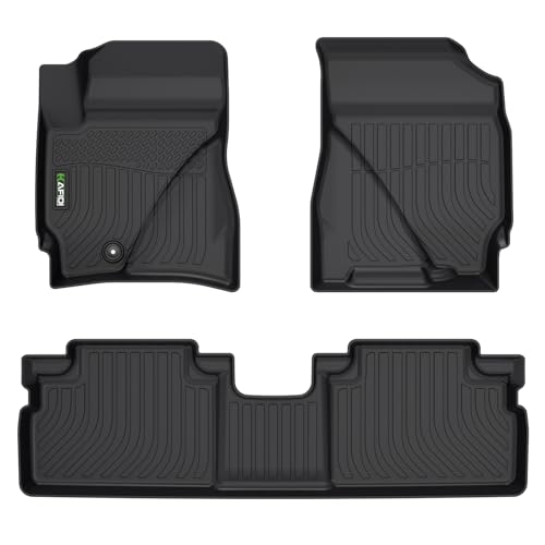 HAFIDI® Floor Mats Fit for 2009-2012 Ford Escape for Mazda Tribute & Mercury Mariner 2009-2011 All Weather Protection TPE Car Floor Liners, Fits 1st & 2nd Row Full Set Custom Accessories, Black - style: 13) For Escape 2009-2012 Floor Mats