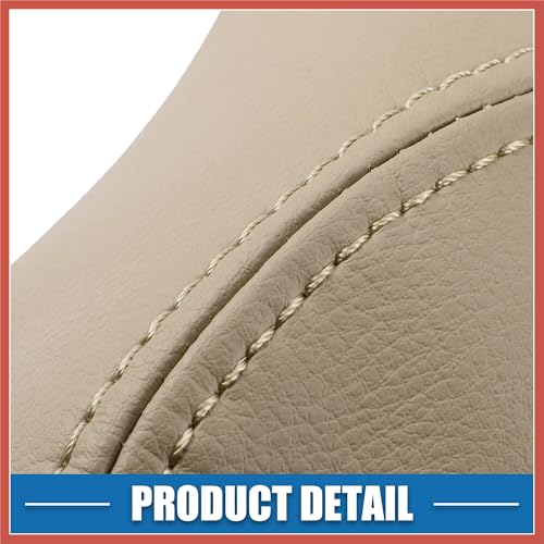ACROPIX Car Rear Door Panel Armrest Cover Interior Door Trims for Honda Pilot 2009-2015 Beige 1 Pair Car Parts