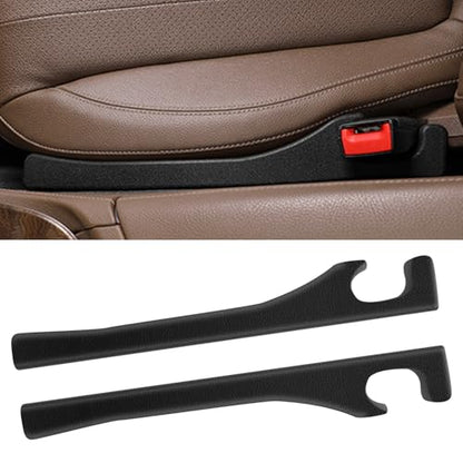 2 Pack Car Seat Gap Filler Car Seat Gap Interior Universal Fit PU Leather Car Seat Gap Plug for Filling Gaps Between Seats and Consoles Stop Things from Dropping