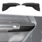 Jimen Fit for Ford Mustang 2015-2024, 2PCS Inner Door Armrest Panel Cover Trim (Carbon Fiber) - color: Carbon Fiber