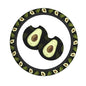 Avocado Steering Wheel Cover With 2 Car Coasters Non Slip Neoprene For Women Men Universal 15 Inch - color: Avocado