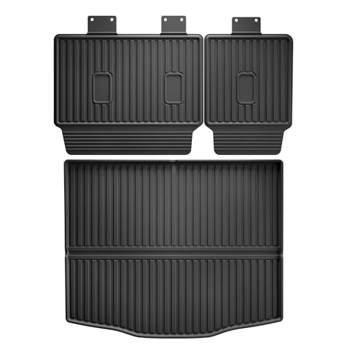AOMSAZTO Cargo Liner & Backrest Mat for Ford Escape 2020-2026, Custom Fit Trunk Mat Rear Seat Back Cover - All Weather Interior Protection Car Accessories - size: Escape 2020-2026