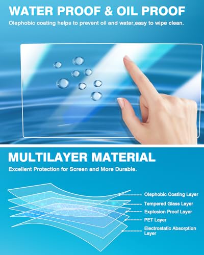 2PC Screen Protector for Nissan Titan/Titan XD 2021-2024 9-Inch [No Glare & Fingerprint] Tempered Glass Nissan Titan/Titan XD Touchscreen Accessories - size: Nissan Titan/Titan XD 2021 - 2024