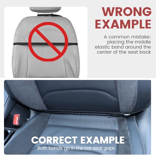 Car Seat Organizers Waterproof Backseat Protector with Storage Pocket Large Leather Kick Mats for Kids Pets Automobile SUV Truck (Black, Large Pocket) - color: Black
