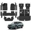 Floor Mats for 2022-2026 Acura MDX, Trunk Mat with Backrest Mat and 2nd Backrest Mat & Door Sill Guard All Weather TPE Protector for Acura MDX Accessories - size: 16)MDX|2022-2026