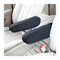 2PCS Car Front Seat Armrest Covers, Soft & Comfortable Elastic Fabric Vehicle Arm Rest Cushion, Stretch Automotive Center Console Skin Protector, Universal for Truck SUV Sedan (Blue) - color: Blue