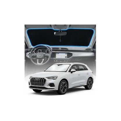 for Audi Q3 Sun Shade Windshield Cover - Custom Fit Q3 Accessories 2019-2025 2026 Sunshade Foldable UV Protection & Heat Shield Sun Visor Accessories - size: For Audi Q3 2019-2026