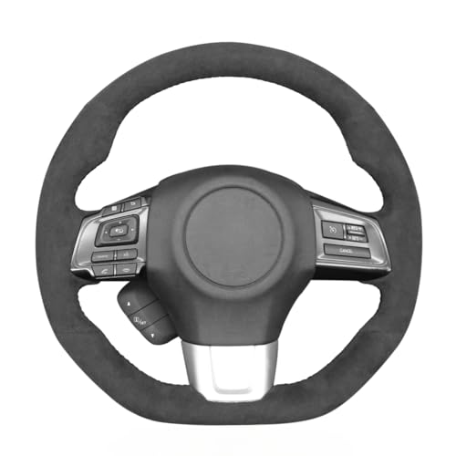MEWANT Hand Stitched Steering Wheel Cover Wrap for Subaru WRX 2015-2021 / WRX STI 2015-2021 Steering Wheel Accessories(Customized Private Link) - color: Customized Private Link for Alcantara