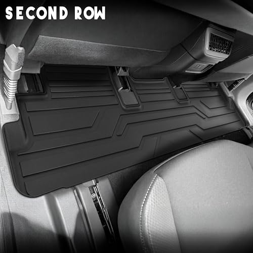 KARPAL Floor Mats for Nissan Pathfinder 2022 2023 2024 2025 2026 (Fit 7&8 Seats), All Weather Protection TPE Custom Fit Floor Liners Accessories Car Mats, Front & 2nd & 3rd Row - style: 2022-2026 | For Nissan Pathfinder (7&8 Seats) | 1st & 2nd & 3rd Row