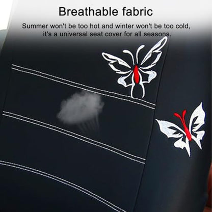 9PCS Full Set Car Seat Covers, Automotive Front and Rear Split Bench Protector Cover Set, Light Breathable Durable Washable, Airbag Compatible, Universal for SUV, Truck, RV, Van, Sedan