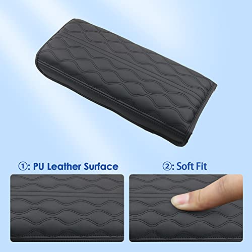 2022-2025 2026 Ioniq 5 Center Console Cover for Hyundai Ioniq 5 (SE/SE Standard Range/SEL/Limited/XRT), Waterproof&Cushion Lether Armrest Cover 2023 2024 2025 Ioniq 5 Accessories (Padded) - color: (for Ioniq 5) Padded - Leather