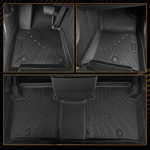 Naibeve Floor Mats for 2010-2014 Toyota Prius - All Weather Custom for Toyota Prius Floor Mats & Cargo Mat & Backrest Mats Waterproof Interior Accessories - size: 2)Prius|2010-2014