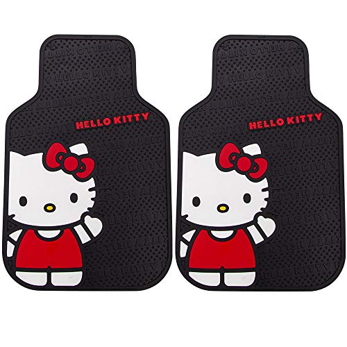 Plasticolor Hello Kitty Sanrio Waving Front & Rear Car Truck SUV Seat Rubber Floor Mats