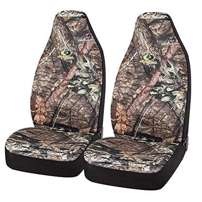 Mossy Oak Full Camo Seat Covers High Back - Made with Rip-Stop Oxford Fabric, Airbag Compatible, Universial Fit Most Bucket Seats - Official Licensed Product - color: Full Camo Oxford High Back