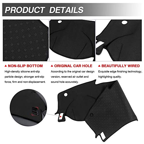 Autorder Dashboard Cover Mat for 2020-2025 2026 Nissan Sentra Accessories Dash Cover Flannel Dash Mat Sunshade Glare UV Rays Protector - size: For Nissan Sentra 2020-2026