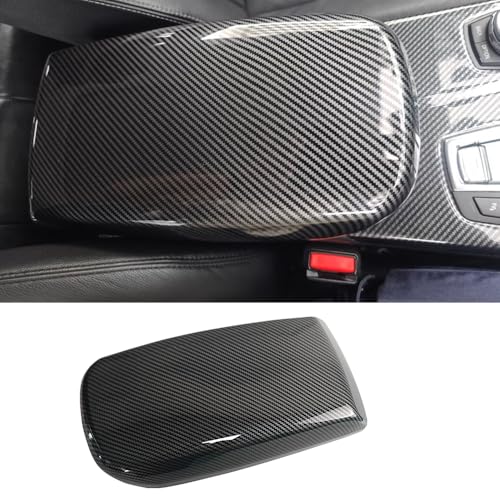for BMW X3 X4 F25 F26 G01 G02 2011-2021 Car Center Armrest Box Cover Carbon Fiber Color Inner Console Box Storage Box Panel Protect Trim Covers (X3 F25 2011-2017/X4 F26 2014-2018) - size: X3 F25 2011-2017/X4 F26 2014-2018