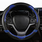 Cat Steering Wheel Cover for Women Girl Universal Microfiber Leather car Steering Wheel Covers 15 inch Anti-Slip auto Interior Accessories (B Blue) - color: B BLUE