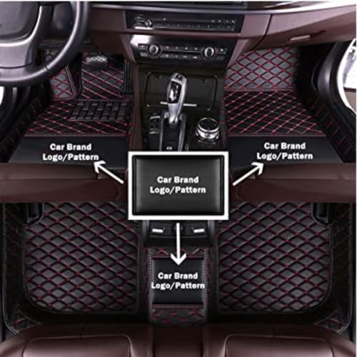 AerfineCar Mats Fit for BMW 1 2 3 4 5 6 7 8 Series X1 X2 X3 X4 X5 X6 X7 GT Waterproof car Floor mats Custom Full Coverage All Weather Protection Non-Slip Leather Floor Liners (Fashion Color 5)