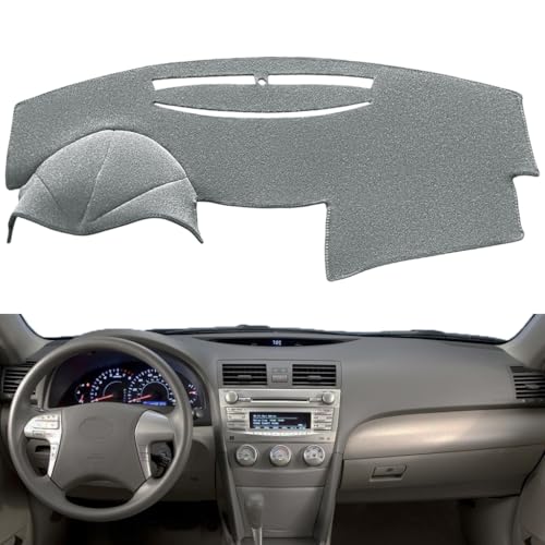 Dash Cover Mat Pad Custom Fit for Toyota Camry 2007 2008 2009 2010 2011 Dashboard Cover Carpet Cap Protector (Dark Gray) Y27 - color: 07-11 DarkGray