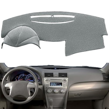 Dash Cover Mat Pad Custom Fit for Toyota Camry 2007 2008 2009 2010 2011 Dashboard Cover Carpet Cap Protector (Dark Gray) Y27 - color: 07-11 DarkGray