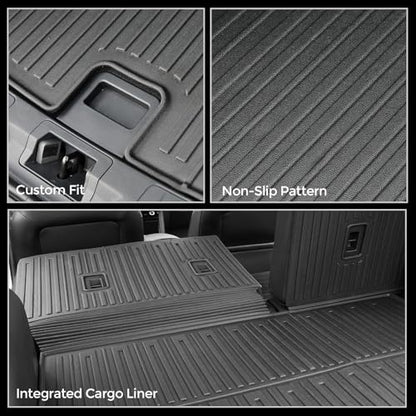 Cargo Mat for 2020-2025 2026 Ford Escape Gas (Not for PHEV), Full Coverage All Weather Trunk Cargo Liner with Backrest Protectors for Escape Accessories