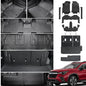 Floor Mats Cargo Mat Backrest Mats Trunk Lower Storage Mat for 2019-2026 Subaru Ascent Accessories, All-Weather TPE Trunk Mat Cargo Liner Door Sill Protector(Floor Mats+2-in-1 Cargo Mat) - style: Floor Mats+2-in-1 Cargo Mat