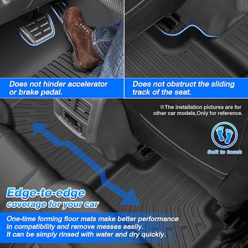 Cartist Floor Mats for Chevy Chevrolet Silverado EV RST/GMC Sierra EV Denali 2024 2025 2026 (Not for WT/LT), All Weather Floor Liners for Silverado Accessories, Heavy Duty TPE Car Mats - size: 1)Chevy Chevrolet Silverado EV RST 24+