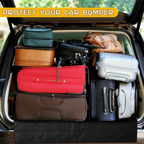 Large Rear Bumper Protector for Cars 41 x 25 Inch Bumper Guard Foldable Protective Mat Dog Blanket Cargo Liner Preventing Scratches While Unloading and Loading for SUV Van Truck Vehicle - size: 41 x 25 Inches
