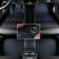 Custom Floor Mats for Audi A1, A3, A4, A5, A6, A7, A8,TT, TTS, Q2, Q3, Q5, Q7, Q8,RS3 RSQ8 S3 S4 S5 S6 S7 S8 e-tron, Q4 e-tron,All Weather Waterproof Luxury Leather (Black Blue) - color: Black Blue