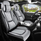 Red Rain Gray and Black Leather Car Seat Cover Waterproof Seat Covers Universal Seat Covers for Cars Full Set with Head Pillows and Lumbar Support (MZ-Gray+Black) - color: MZ-Gray+Black