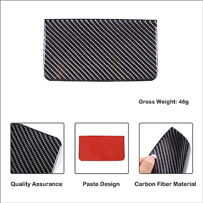 Aunginsy Car Roof Glasses Box Cover Decorative Sticker Compatible with Toyota Tundra/Sequoia 2022-2024 Real Carbon Fiber Car Roof Glasses Box Panel Trim Sticker Protection Cover Interior Accessories - size: Car Roof Glasses Box Cover Sticker