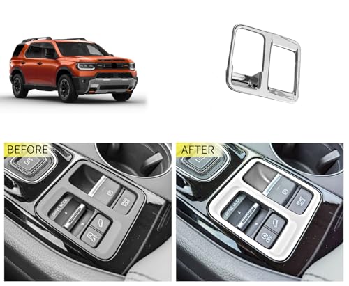 Electronic Handbrake Panel Cover Compatible with Honda New Passport 2026 2027 Gear Shift Panel Cover Interior Car Accessories Stainless Steel 1PCS(Silver) - color: Silver
