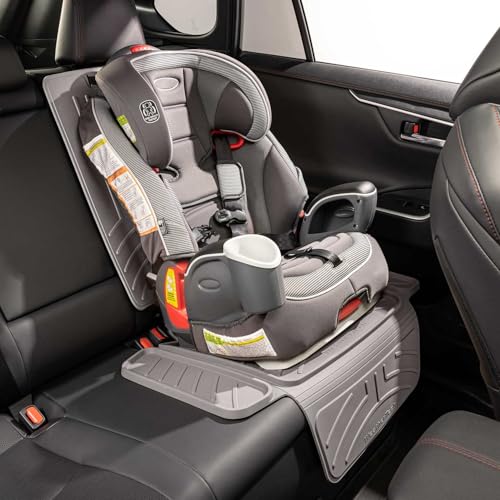 WeatherTech Child Car Seat Protector with Back | Spill Protection, Prevents Seat Compression, Grey - color: Grey, size: Seat with Back