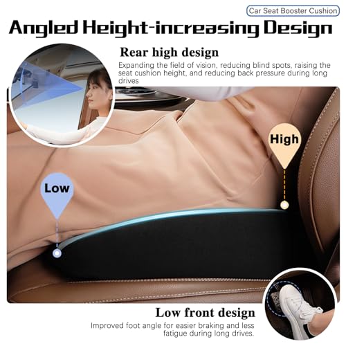 Car Seat Cushion for Subaru Outback 2025 2026, Wedge Driver Seat Cushion, Thick Memory Foam Height Increasing Seat Cushion, Non Slip Ergonomic Driving Cushion,A 39cm x 40cm x 6cm - size: A 39cm x 40cm x 6cm