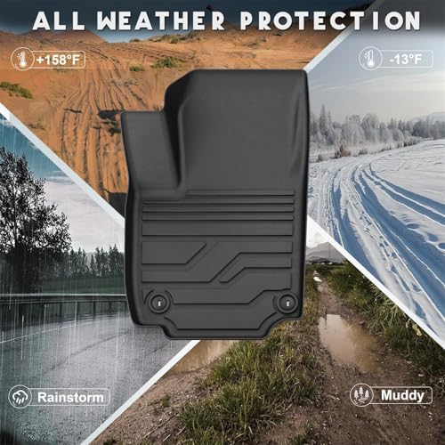 KARPAL Floor Mats for 2025 2026 Chevy Equinox (Only Gas) & GMC Terrain, All-Weather TPE Custom Fit Floor Liners Chevrolet Car Accessories - style: 2025-2026 | For Chevy Equinox | Full Set
