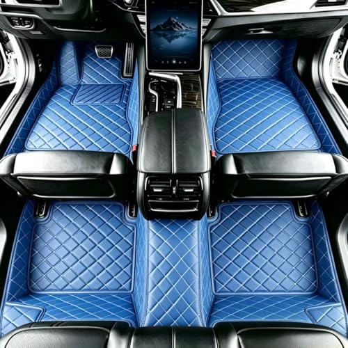 Customize Floor Mats for Cars fit 98% Sedans SUV Sports, Custom Automotive Floor Mat Fit Truck All Weather Car Protection Pads Non-Slip Auto Interior Mats (Blue) - color: Blue