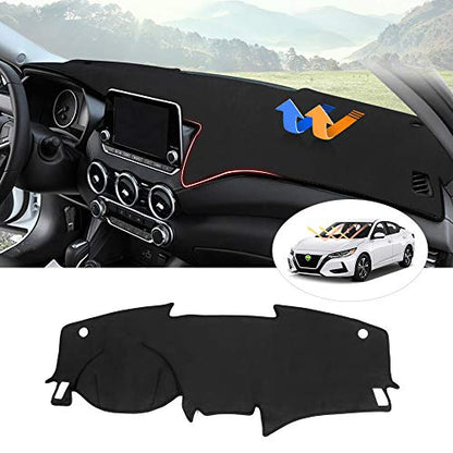 Autorder Dashboard Cover Mat for 2020-2025 2026 Nissan Sentra Accessories Dash Cover Flannel Dash Mat Sunshade Glare UV Rays Protector - size: For Nissan Sentra 2020-2026