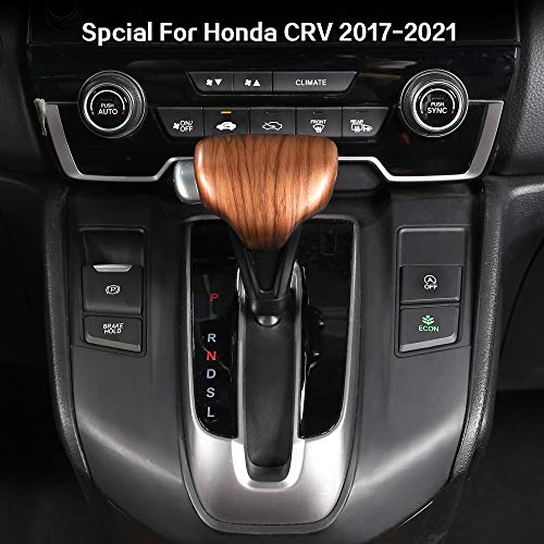 for Honda CRV CR-V 2017 2018 2019 2020 2021 2022 Gear Shift Knob Cover Peach Wood Grain Interior Decoration for CR V (Gear Shift Knob Cover)