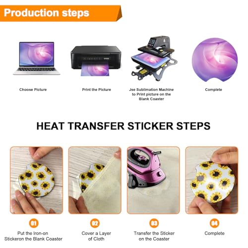 100Pcs Sublimation Car Coasters Blanks Set, 50 Pcs 2.75/0.25 in Neoprene Round Opening Sublimation Coasters, 25Pcs Self-Seal Bags & 25Pcs Car Coaster Display Cards for Sublimation DIY Funny Crafts - color: 2.75in-white-50pcs